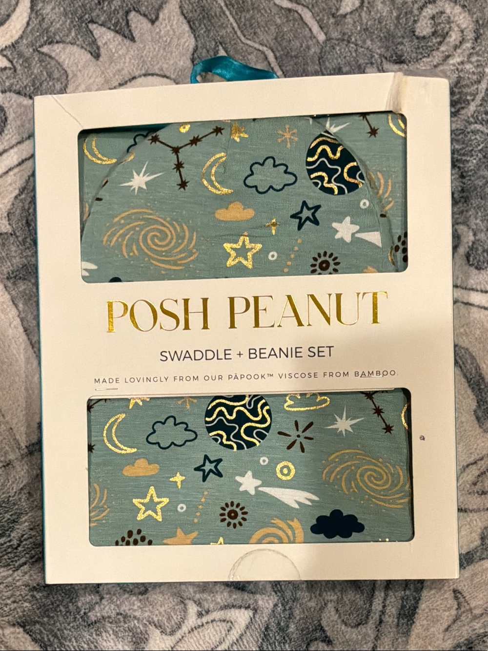 Posh Peanut Celestial Swaddle & Beanie Set